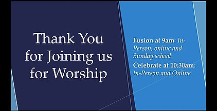 Fusion Worship Service 10/29/2023